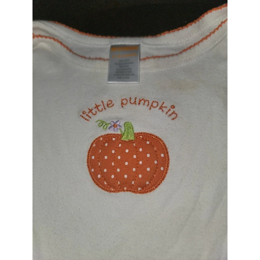 Gymboree outlet little pumpkin bodysuit onesie fall Halloween 12 18 months